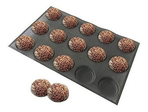 Moldes de silicona para hamburguesas Negro