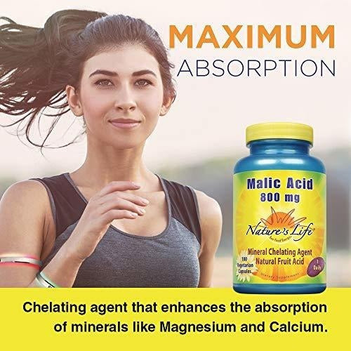 Ácido málico 800 mg - 100 pastillas