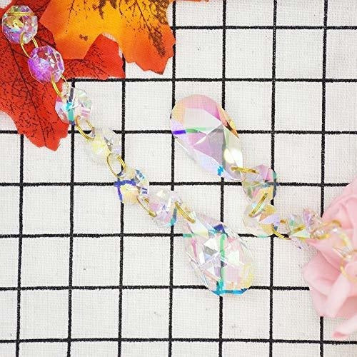 Colgante De Cuentas De Cristal De Octágono De Lágrima