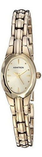 Reloj De Brazalete De Oro Y Cristal