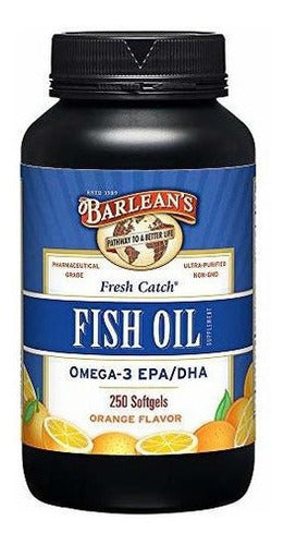 Aceite De Pescado Fresco De Barlean Omega-3 1000 Mg De Epa