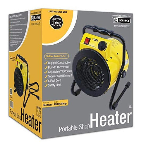 King Electric Psh1215t Calentador Portátil De Tienda Con