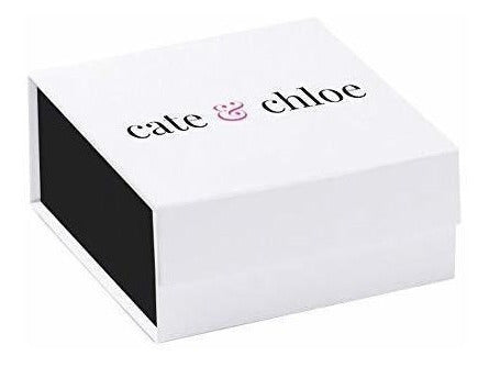 Pendientes De Aro Chapados En Oro Blanco De 18 Quilates Cate