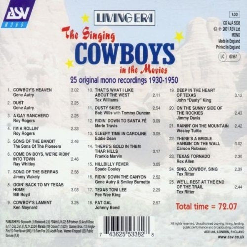 Vaqueros Cantando En El Cine