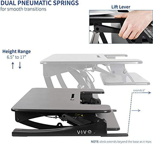 Estación de trabajo elevadora de 91 cm de altura ajustable