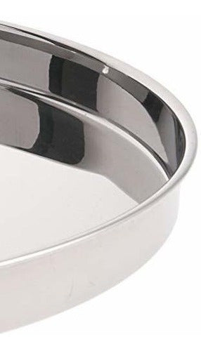 Bandeja Redonda Para Servir De Acero Inoxidable De 12