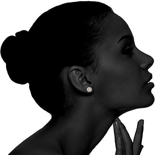 zarcillos 14k Chapado En Oro Redondo