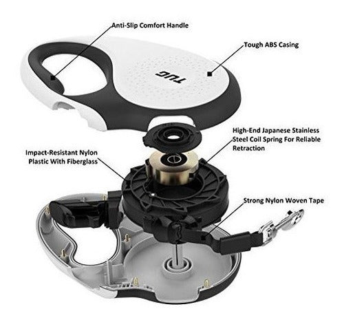 Correa Para Perros Retráctil Para Trabajo Pesado