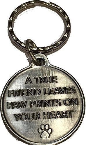 llavero Diseño de huellas de perro gráficos 3d