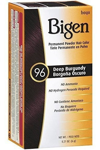 Polvo Bigen Hair Color Borgoña profundo