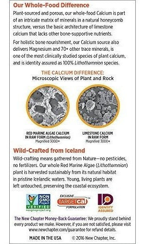 New Chapter Suplemento De Calcio Con Vitamina K2 + D3 -