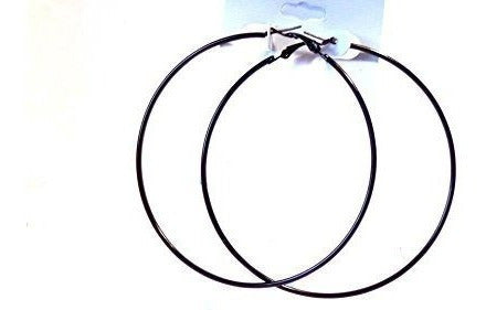 Pendientes De Aro Negro, Finos