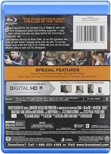 pelicula de Tomado 2 Blu ray Dhd