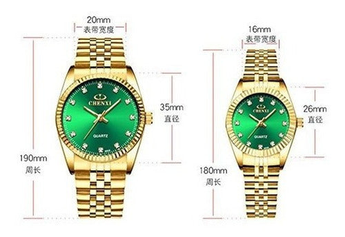 Relojes de la marca suiza de oro de acero inoxidable