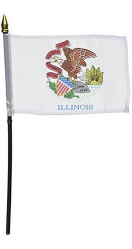 Bandera De Illinois 4 Por 6