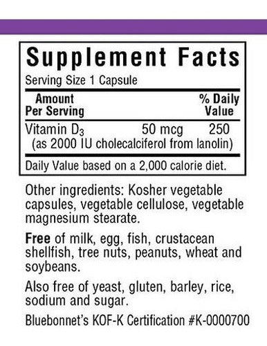 Vitamina D3 de 180 pastillas