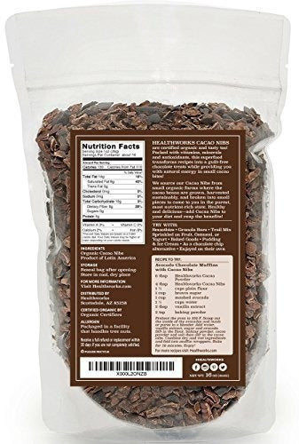 Pepitas De Cacao Healthworks Orgánicas, 1 Lb