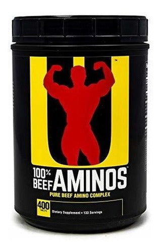 100% Aminos De Res, 400 Tabletas