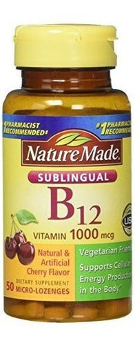 Made Vitamin B-12 1000 Mcg Sublingual 50 Unidades