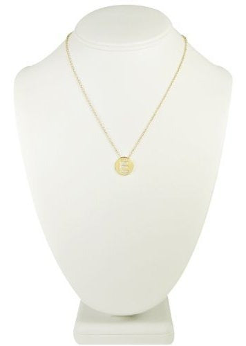 Collar Colgante Dorado De La Letra Inicial