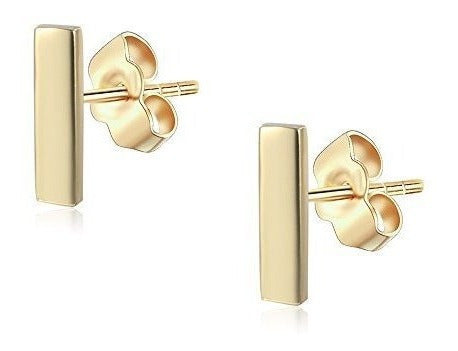 Pendientes Chapada Oro De 14k, Bola, Bola