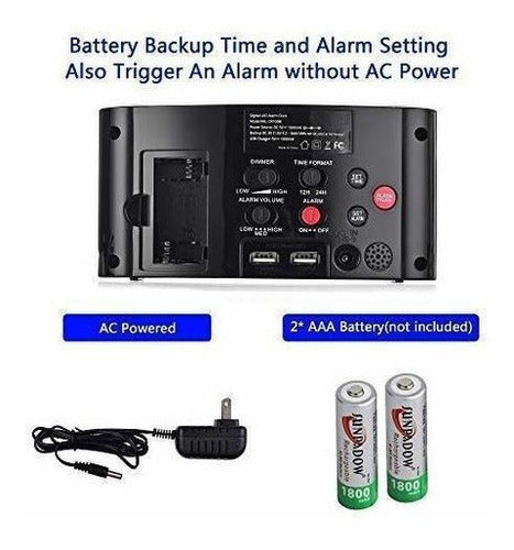 Reloj despertador digital para el hogar