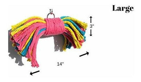 Big Birdie Bow Tie Bird Toy Juguete De Jaula Perfecto