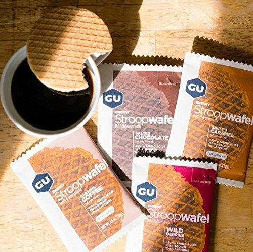 Gu Energy Stroopwafel Waffle Nutrición Deportiva, Chocolate