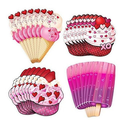 Tarjetas para raspar y oler de fresa y cereza - 28 unidades