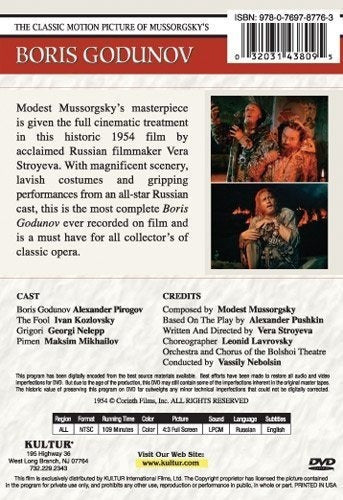 Boris Godunov-mussorgsky / ópera Film De Vera Stroye