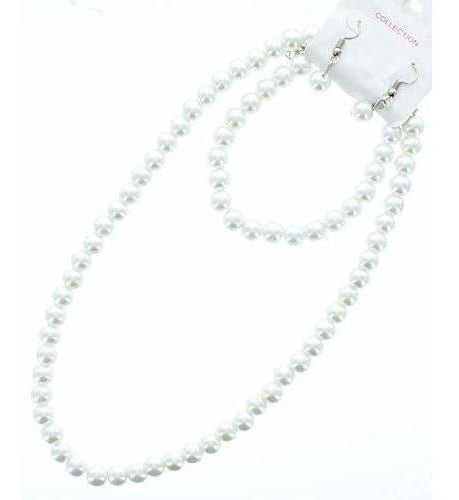 Conjunto De Collares De Perlas De Imitación, Collar De