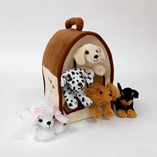 Casa De Perro 5 Perros De Peluche