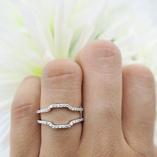 Anillo De Protección De Banda Diamante 0.25 Quilates