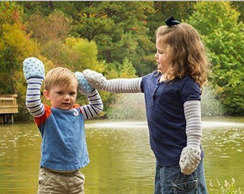 Manillas De Peluche Sin Correa de rayas