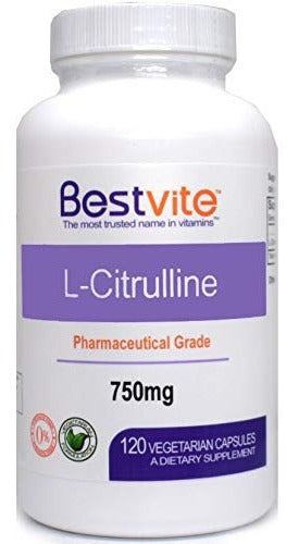 L-citrulina 750 Mg 120 Cápsulas Vegetarianas