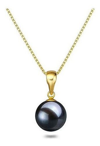 Collar Con Colgante De Perla Cultivada en Agua Dulce