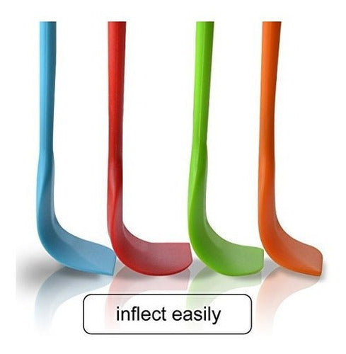 Espátulas De Silicona De 10 Caucho Antiadherente Flexible