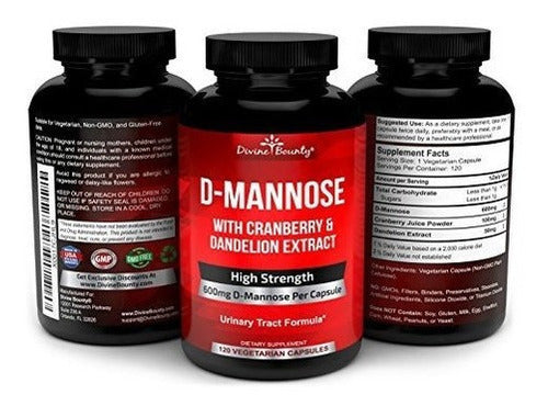 Cápsulas De D-manosa: 600 Mg De Manosa Por Cápsula