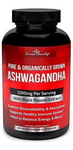 Cápsulas Orgánicas De Ashwagandha Polvo De Ashwagandha