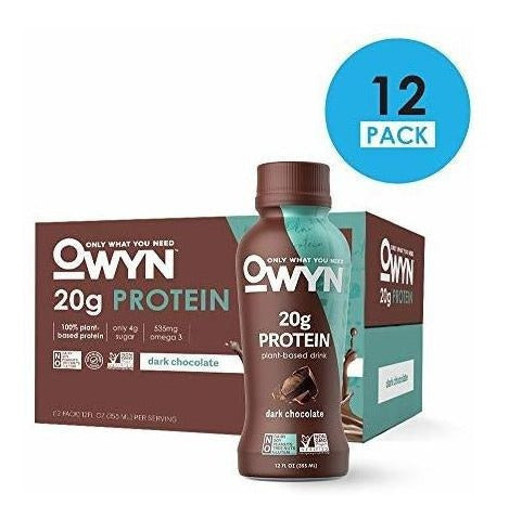 Bebidas de proteína Vegana de Chocolate Oscuro