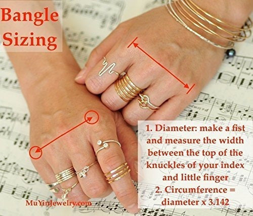 14k De Oro Rellenos Martillados Flacos Apilables