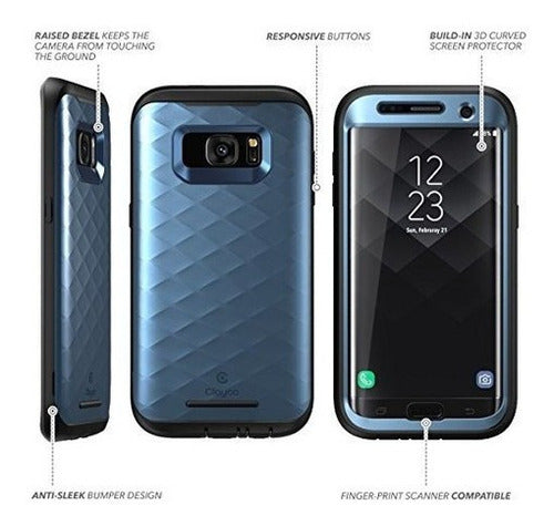 funda robusta con protector para pantalla para teléfono