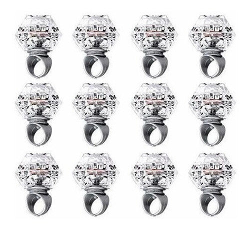 Konsait Intermitente Led Light Up Ring Toys Diamond