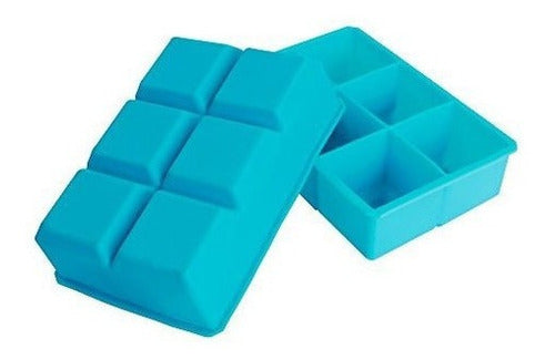 Paquete de 2 moldes de silicona para cubitos de hielo