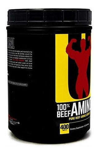 100% Aminos De Res, 400 Tabletas
