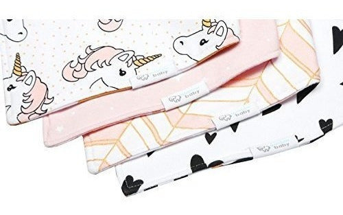 Bandana Baberos Bebé Algodón Reversible e Impermeable