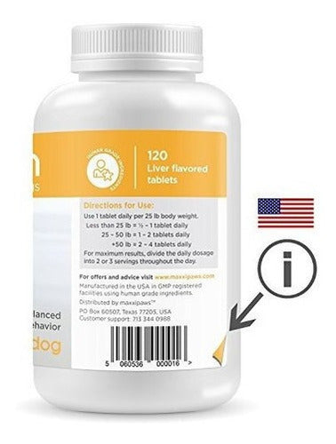 Ayuda calmante para perros Apoya un comportamiento tranquilo