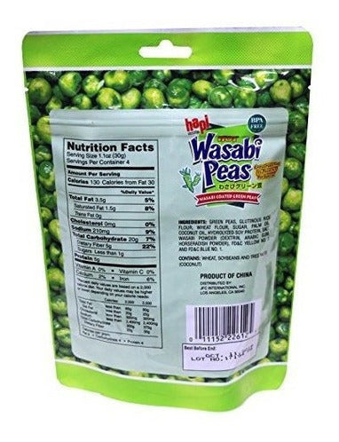 Guisantes Verdes Recubiertos De Wasabi Hapi, 4.23 Oz