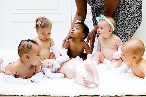 Manillas De Peluche Sin Correa de rayas