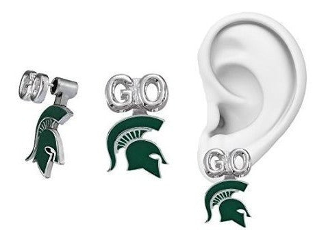 Sandol Michigan State Peek-a-boo Pendientes